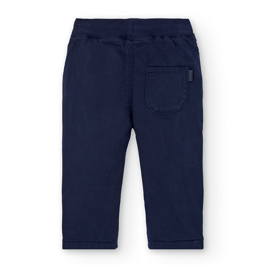 Pantalón jogger gabardina azul marino mini niño