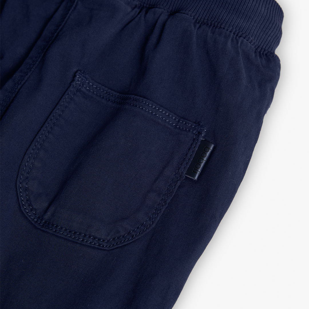 Pantalón jogger gabardina azul marino mini niño
