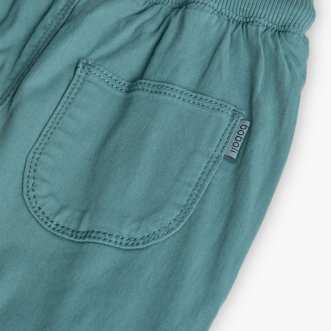 Pantalón jogger gabardina azul laurel mini niño