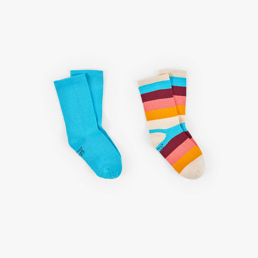 Pack calcetines azul/colores mini niño