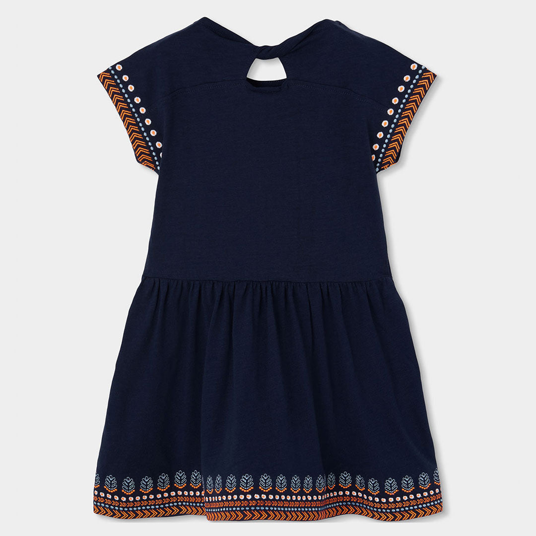 Vestido punto flamé índigo mini niña y niña jr