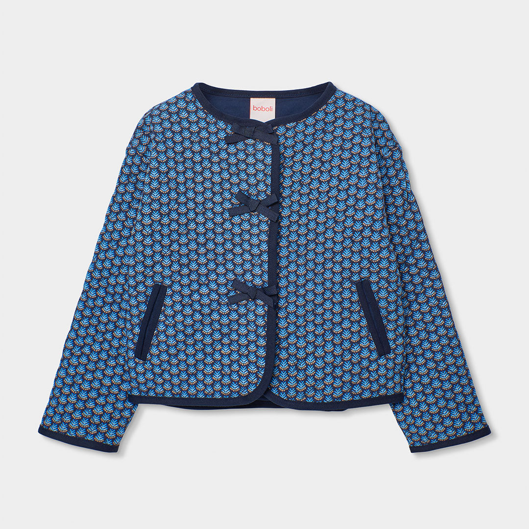 Chaqueta acolchada índigo mini niña y niña jr