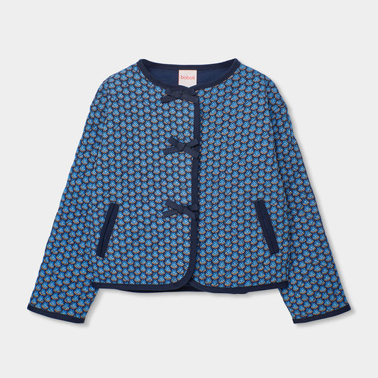 Chaqueta acolchada índigo mini niña y niña jr