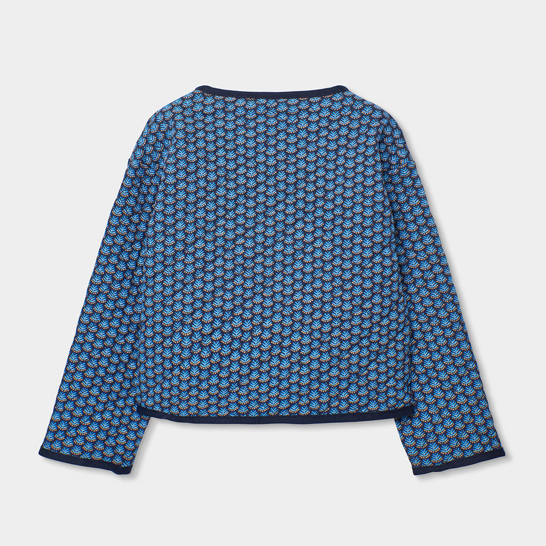 Chaqueta acolchada índigo mini niña y niña jr