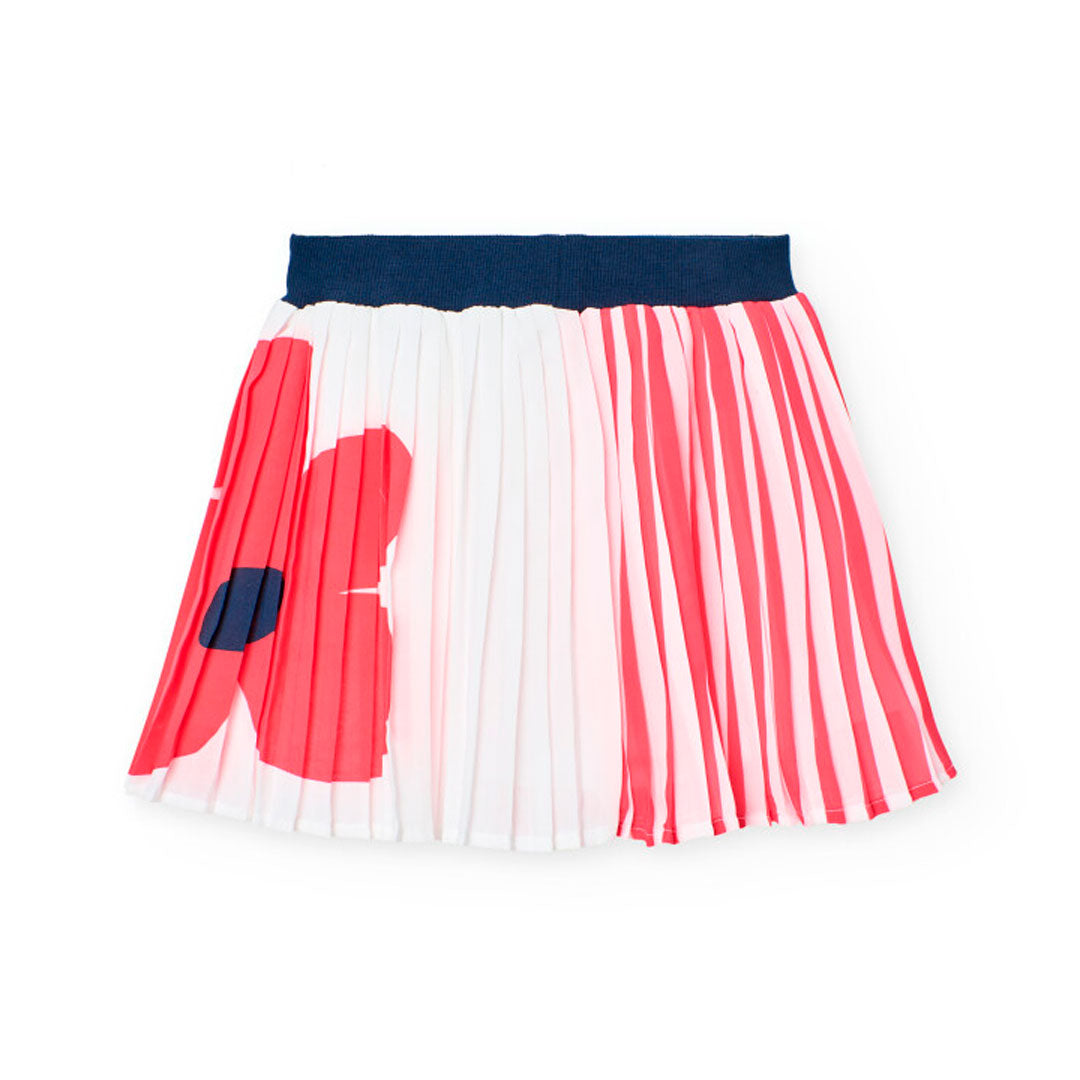 Conjunto blusa con falda plisada para niña jr