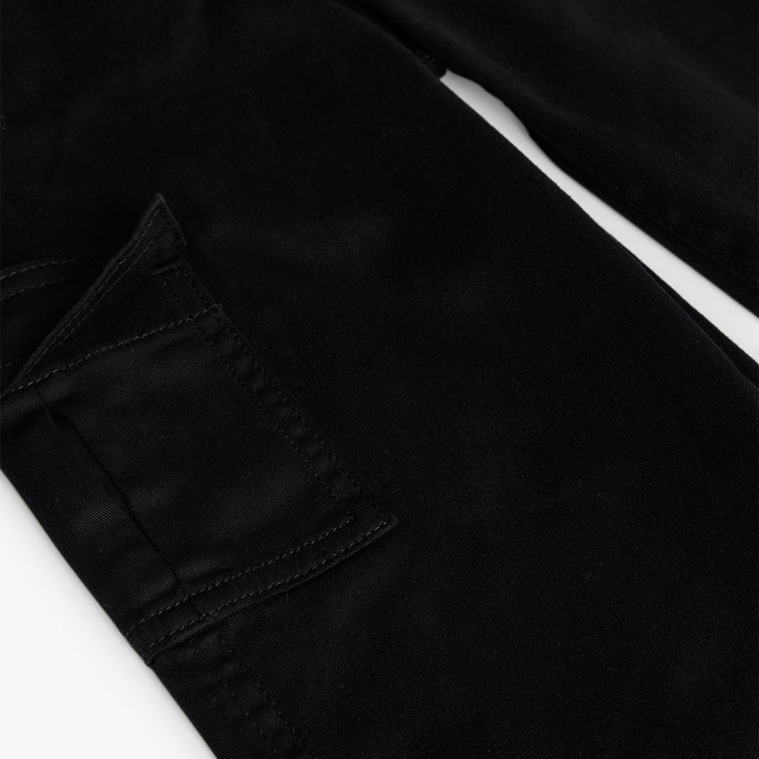 Pantalón sarga stretch negro niña jr