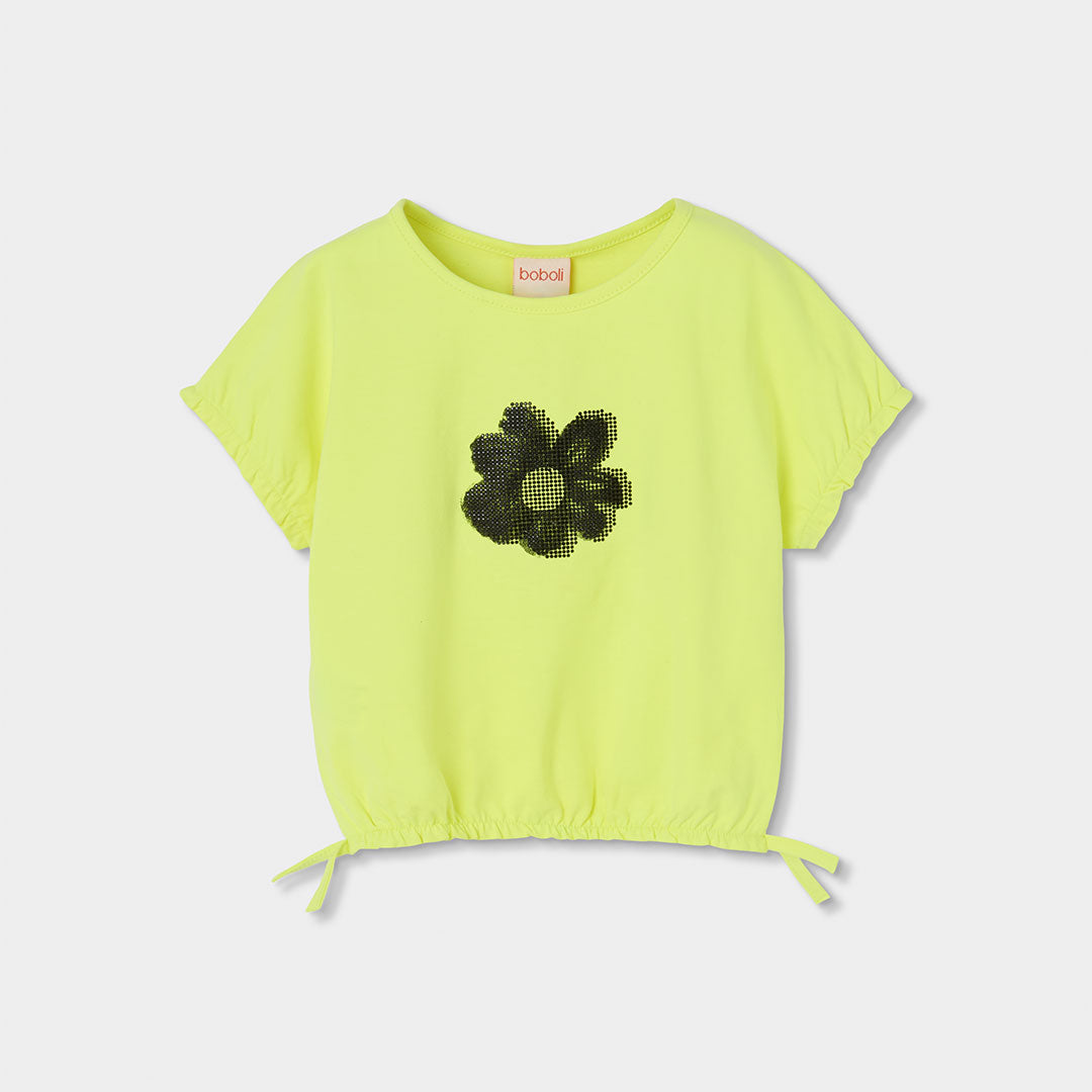 Conjunto blusa con pantalón sarga viscosa negro para niña jr