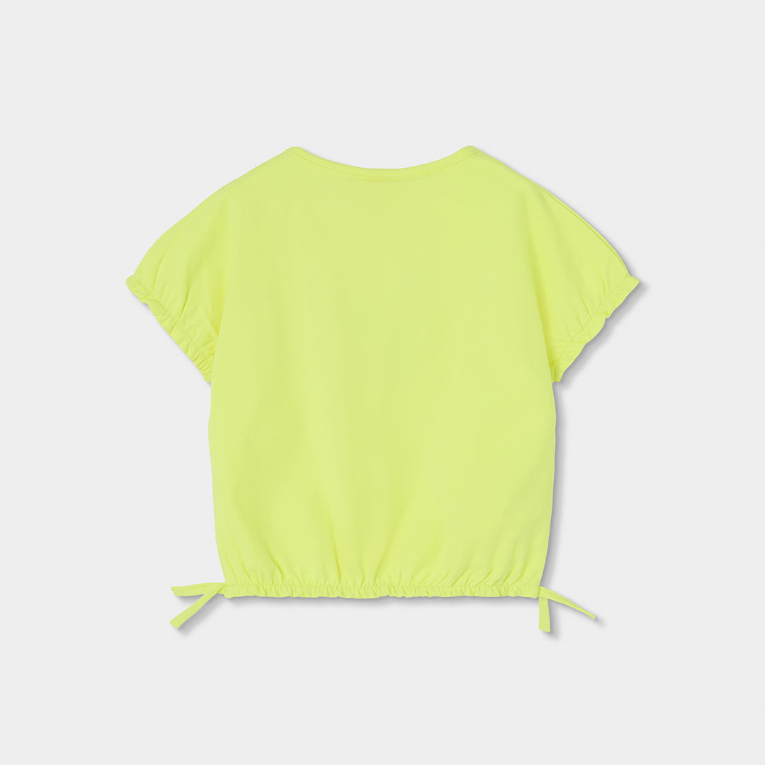 Conjunto blusa con pantalón sarga viscosa negro para niña jr