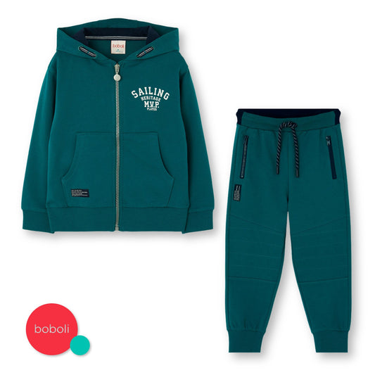 Conjunto de pants azul billar niño jr