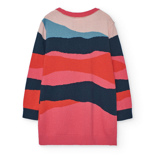 Vestido tricot snow con mallas niña jr