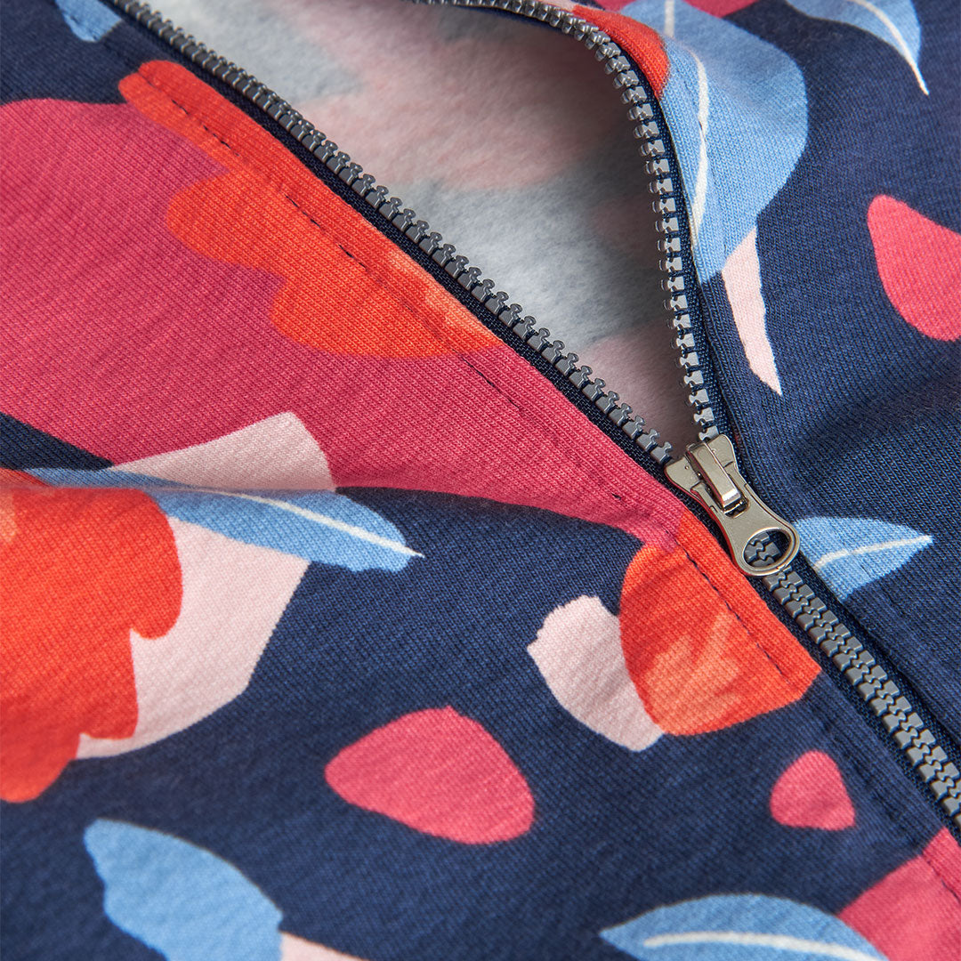 Sudadera felpa estampada hojas niña jr