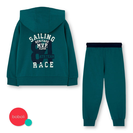 Conjunto de pants azul billar niño jr