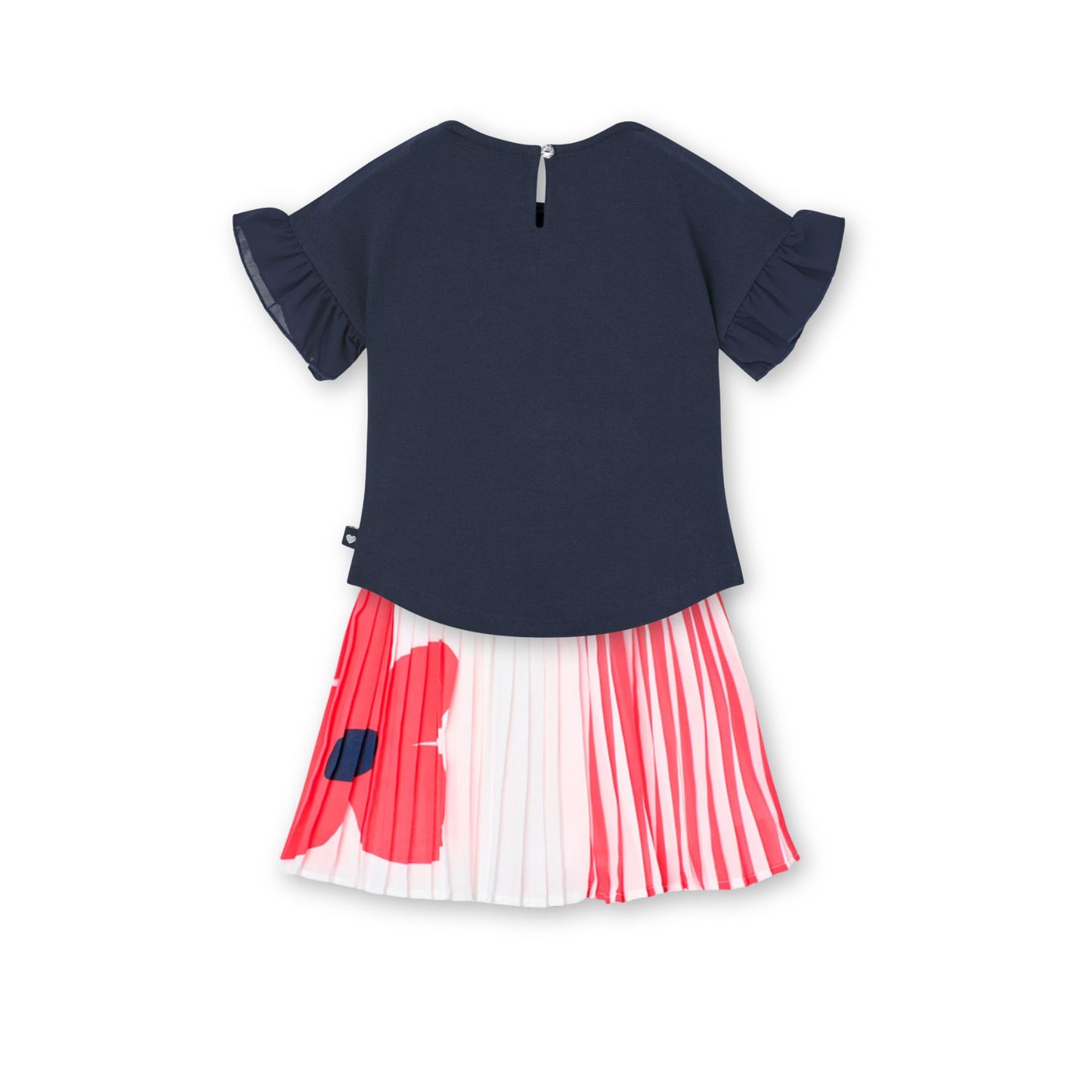 Conjunto blusa con falda plisada para niña jr