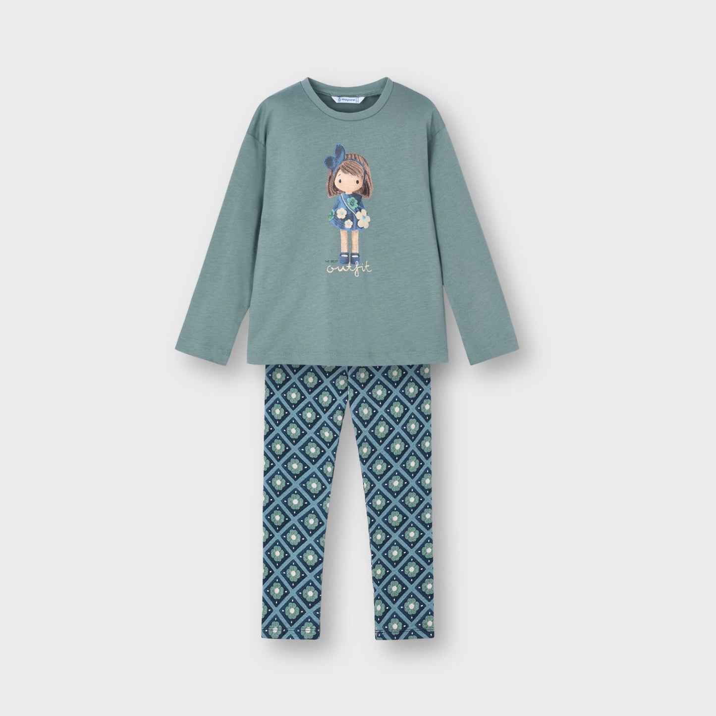Conjunto leggings salvia mini niña