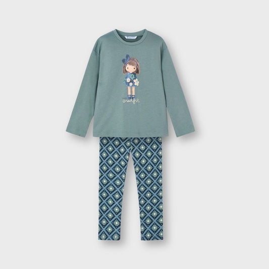 Conjunto leggings salvia mini niña