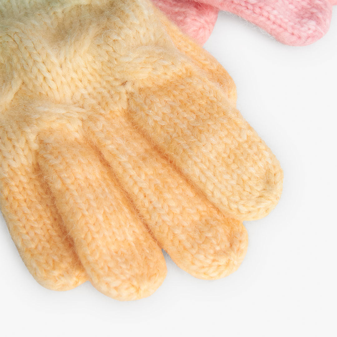 Set hibiscus bufanda, cuello y guantes mini niña y niña jr