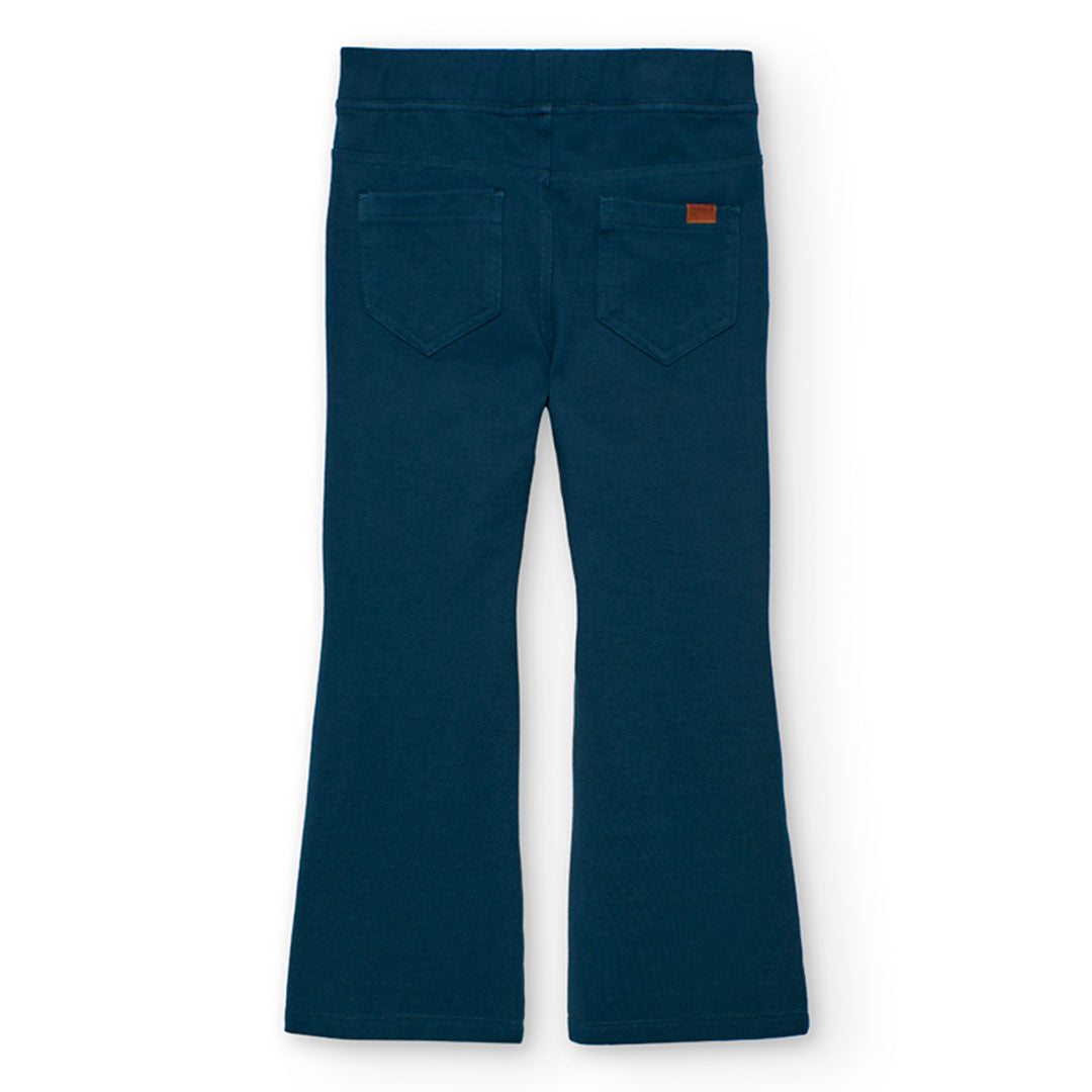 Pantalón felpa stretch acampanado niña jr