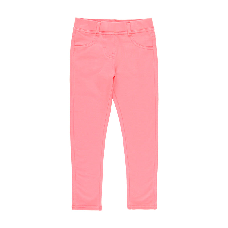 Conjunto blusa verde neon con pantalón rosa felpa niña jr