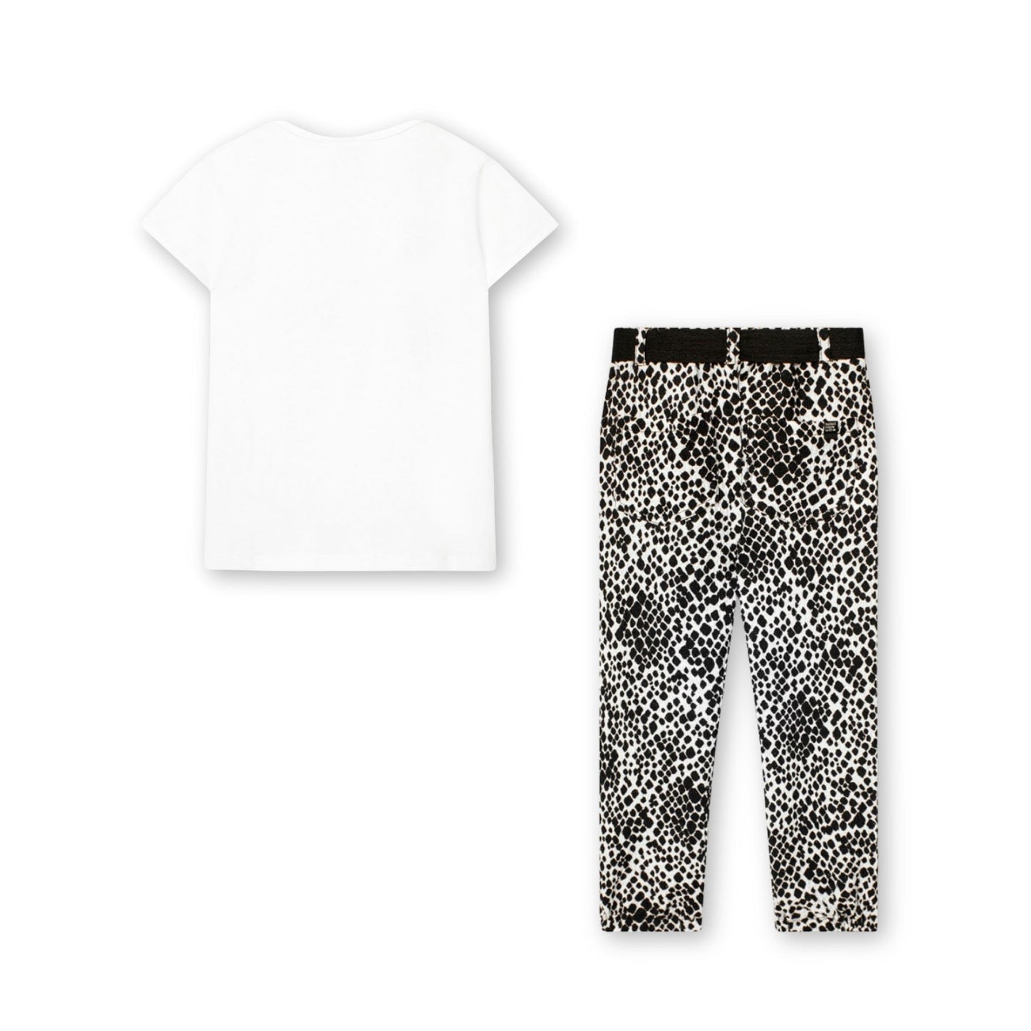 Conjunto blusa con pantalón manchas para niña jr