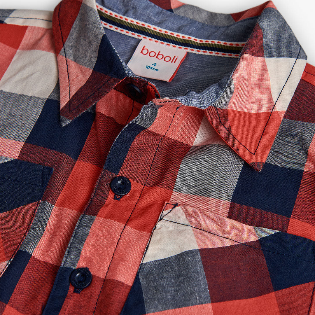 Camisa viella cuadros niño jr