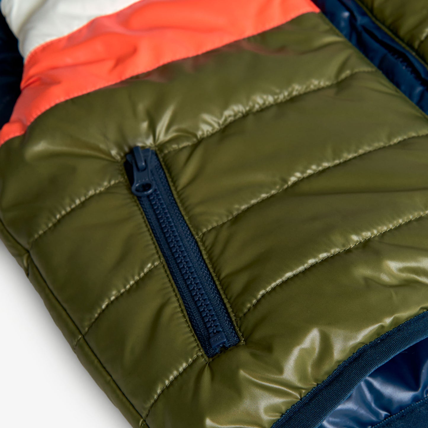 Chaleco reversible azul con verde niño jr