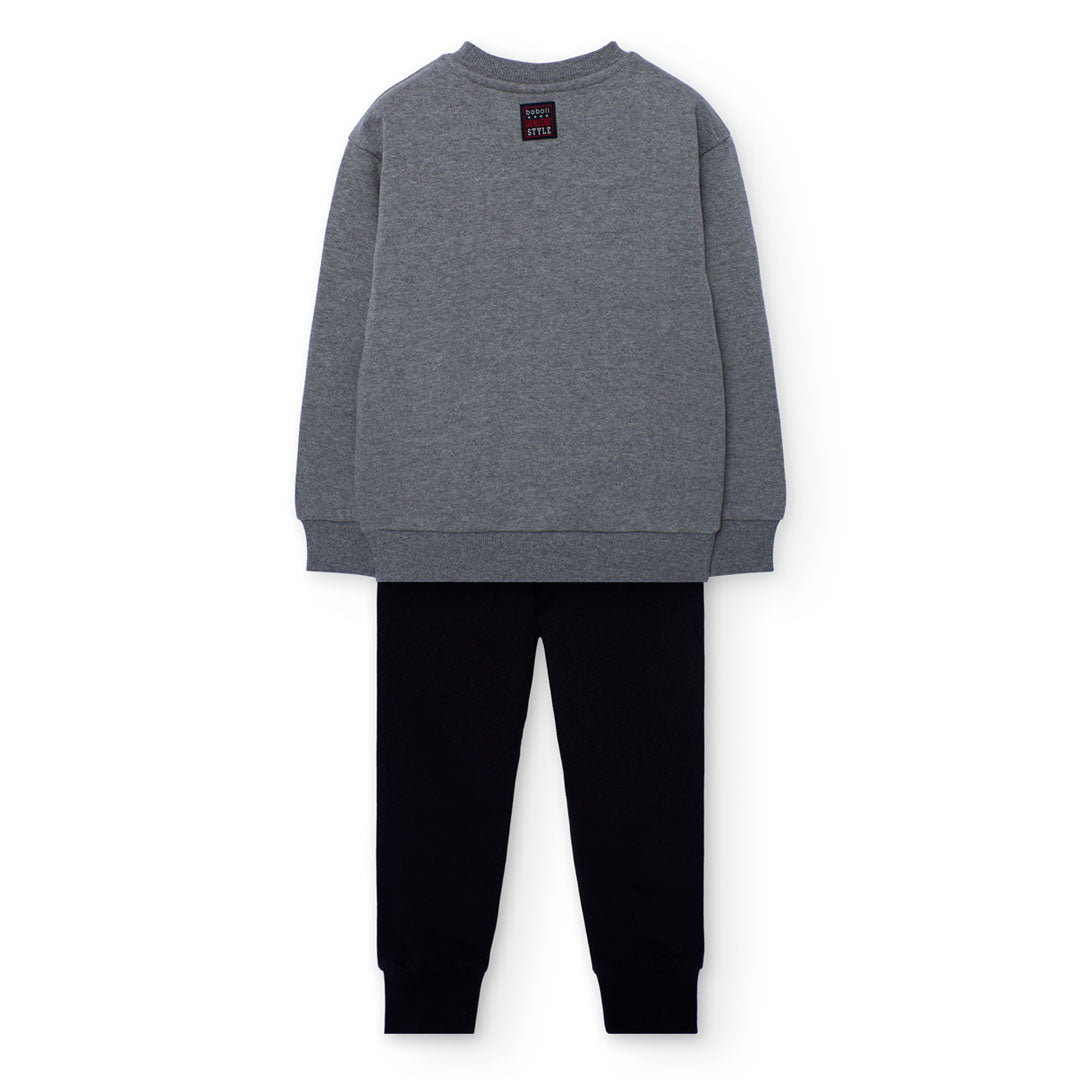 Conjunto de pants felpa ski niño jr