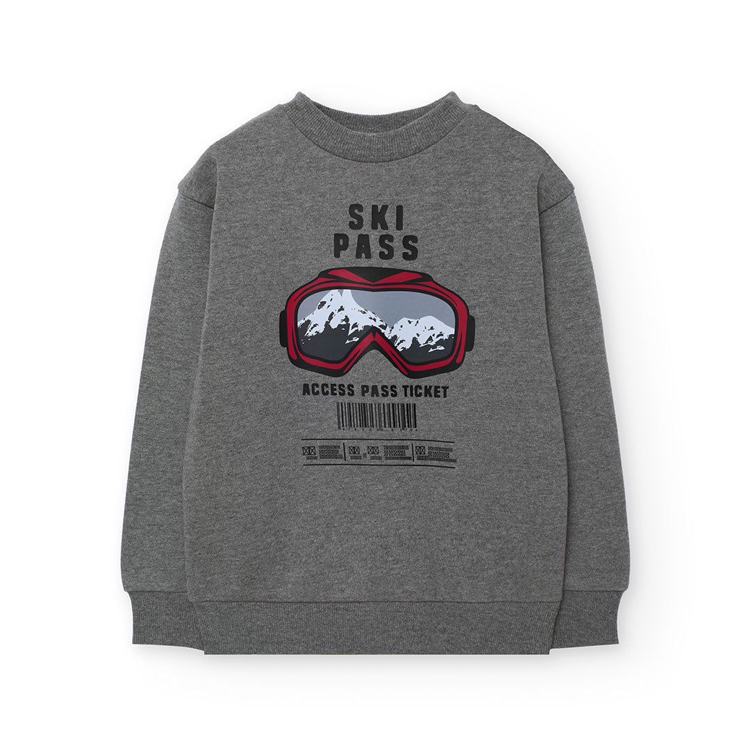 Conjunto de pants felpa ski niño jr