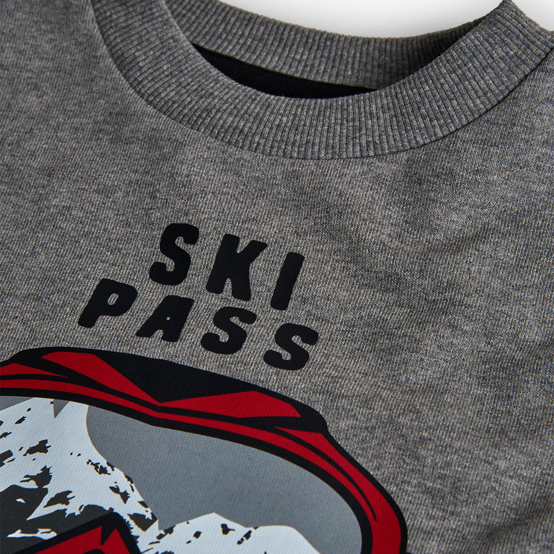 Conjunto de pants felpa ski niño jr