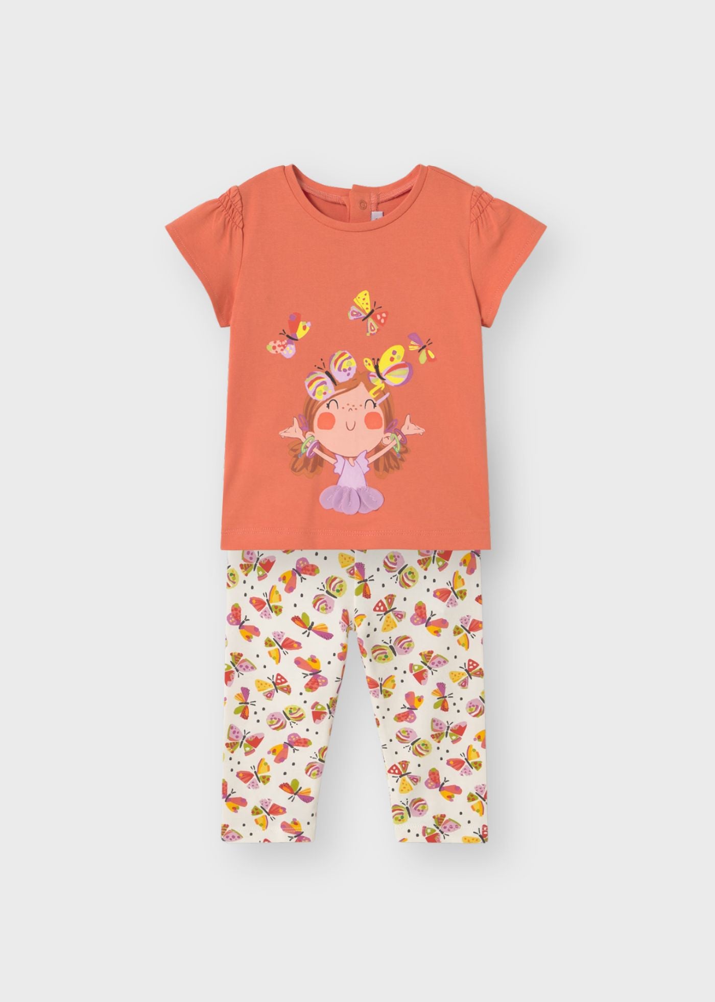 Conjunto leggings estampado mariposas bebé niña