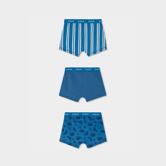 Pack 3 boxers azules mini niño