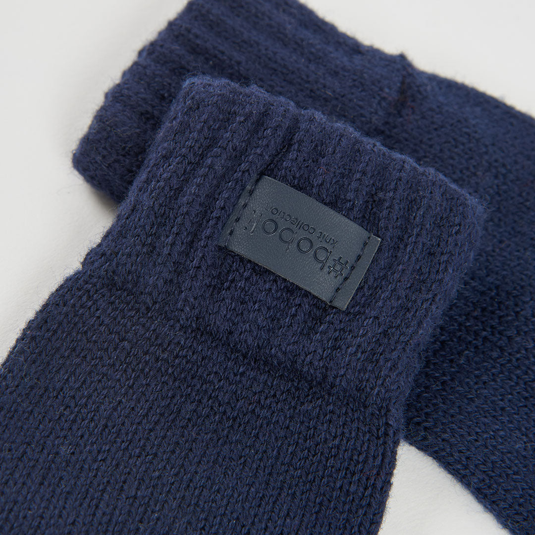 Set bufanda, cuello y guantes azul mini niño y niño jr