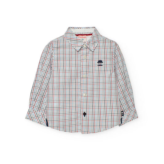 Camisa cuadros colores mini niño