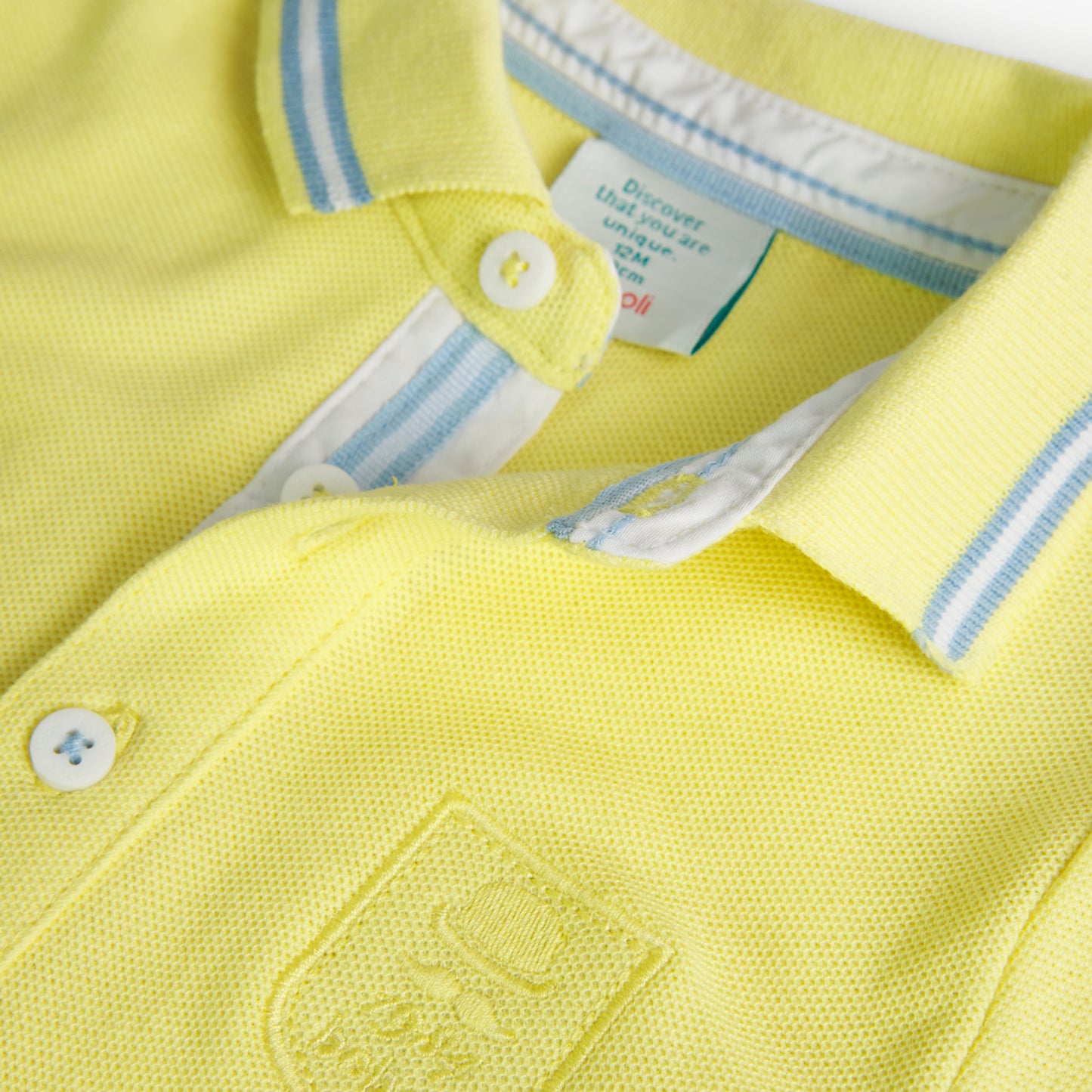 Playera polo amarillo mini niño – Petite Luné Moda Infantil