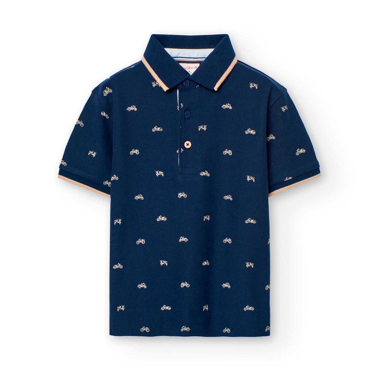 Conjunto polo con pantalón satén stretch niño jr