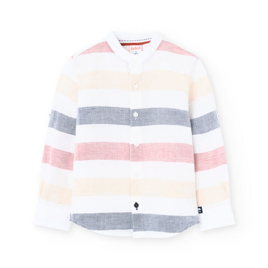 Camisa de lino rayas para niño jr