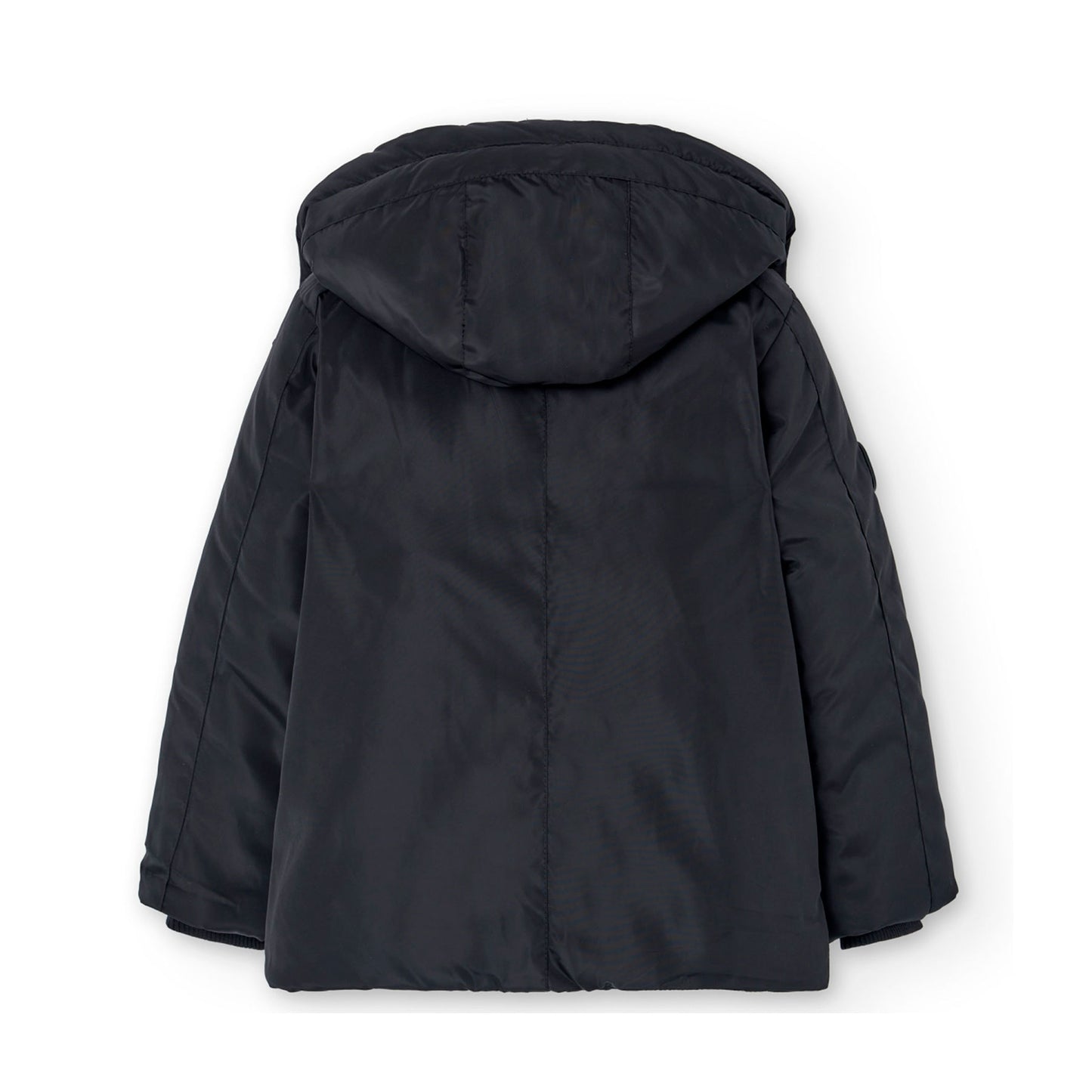 Chamarra negra tejido técnico niño jr