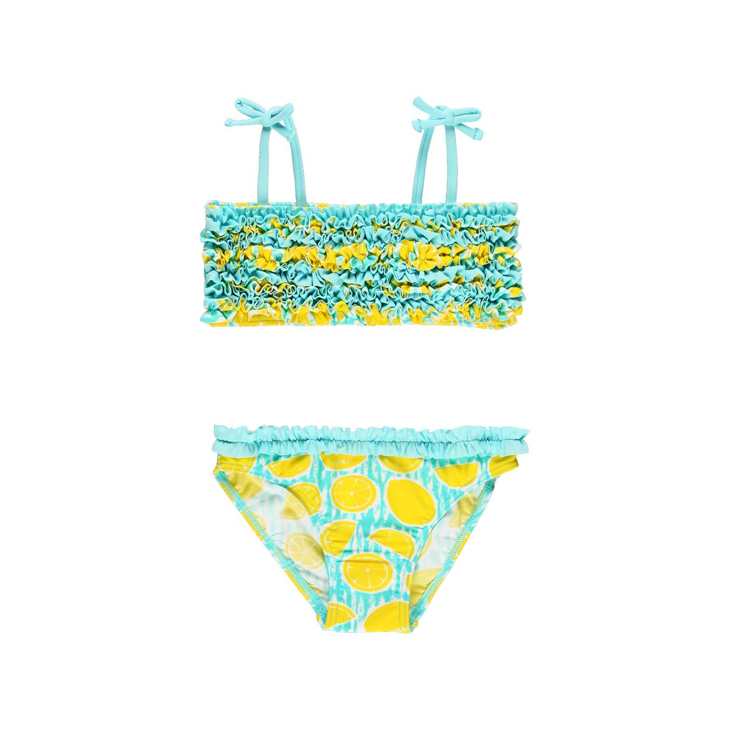 Traje de baño bikini limones mini niña