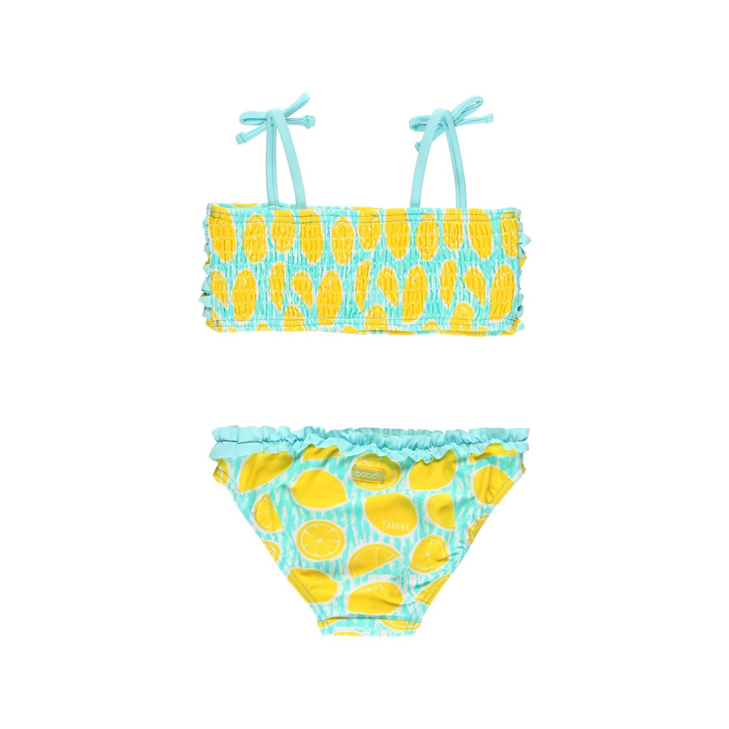 Traje de baño bikini limones mini niña