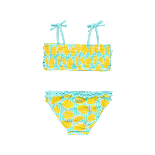 Traje de baño bikini limones mini niña