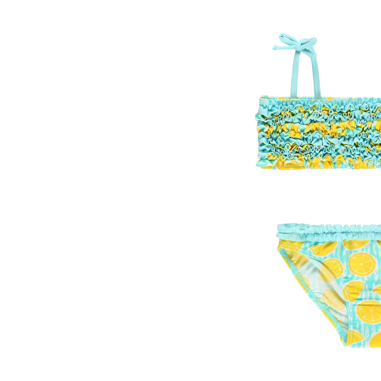 Traje de baño bikini limones mini niña
