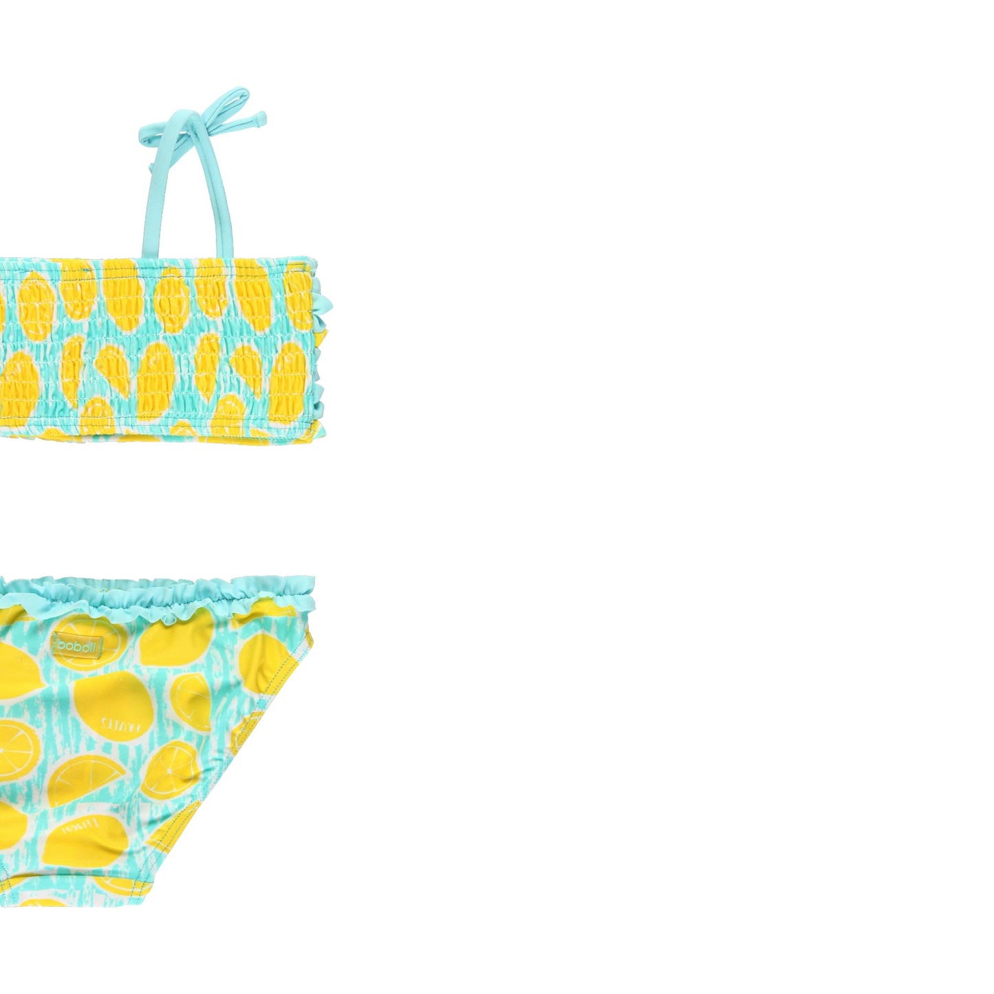 Traje de baño bikini limones mini niña