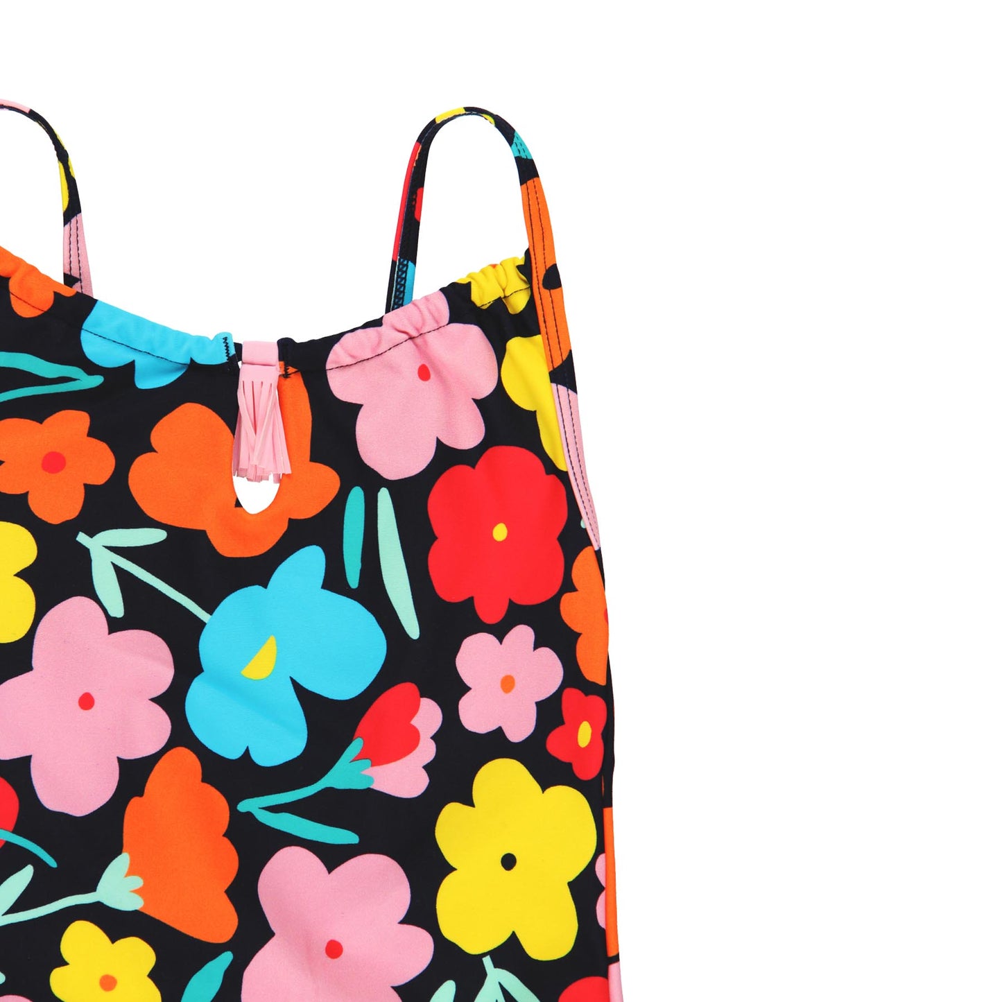 Traje de baño flores mini niña