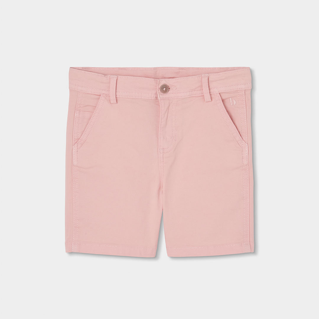 Conjunto polo piqué con short rosa para mini niño