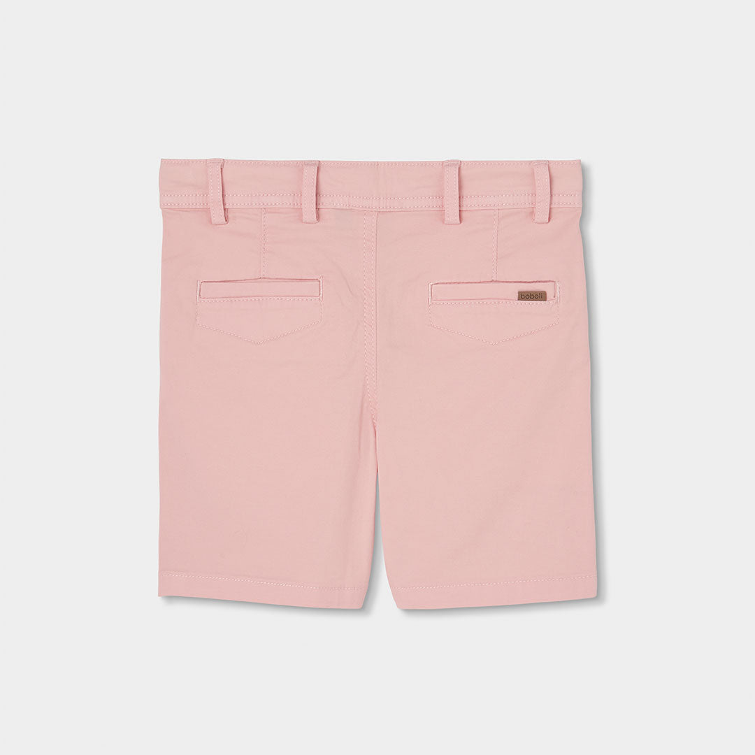 Conjunto polo piqué con short rosa para mini niño