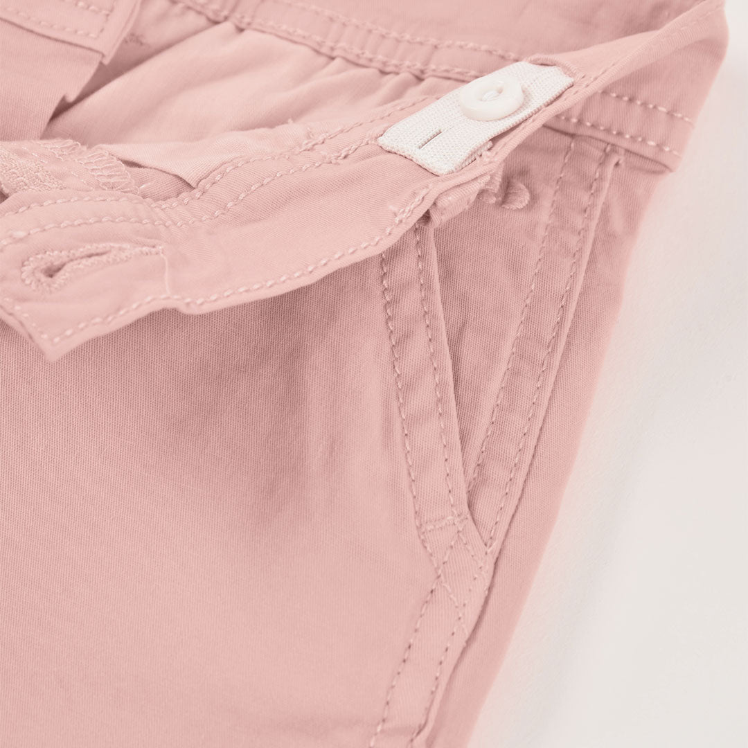 Conjunto polo piqué con short rosa para mini niño