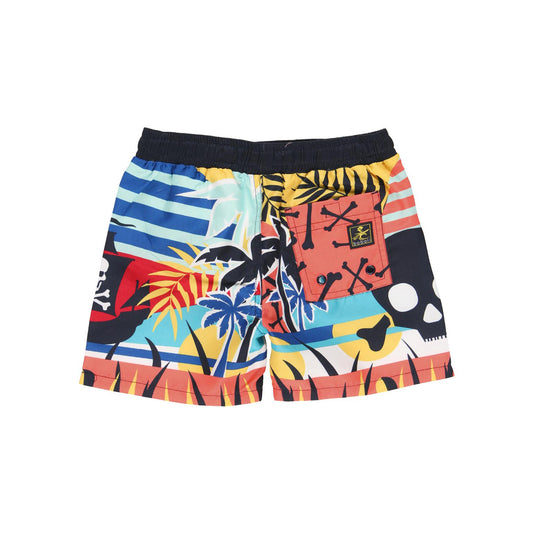 Traje de baño short pirata mini niño jr