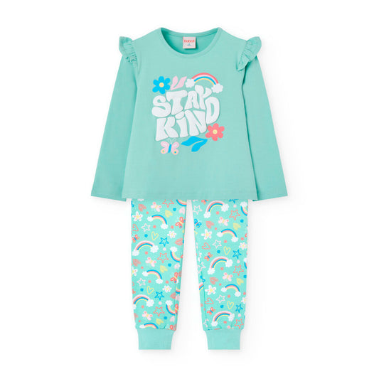 Pijama ligera Aqua para mini niña y niña jr