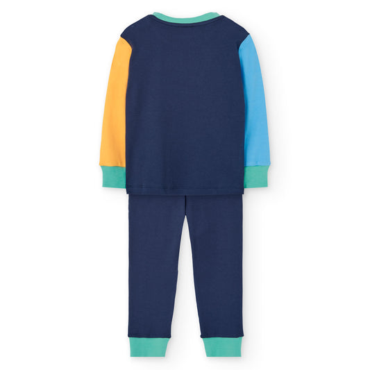 Pijama interlock dino mini niño