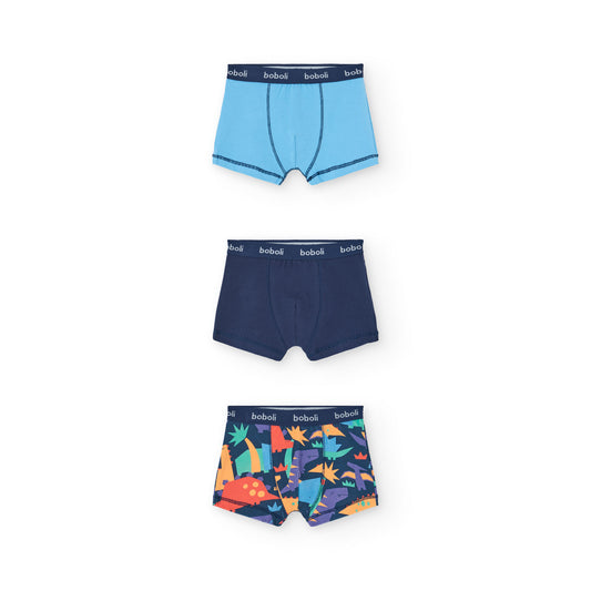 Pack 3 boxers dino mini niño y niño jr