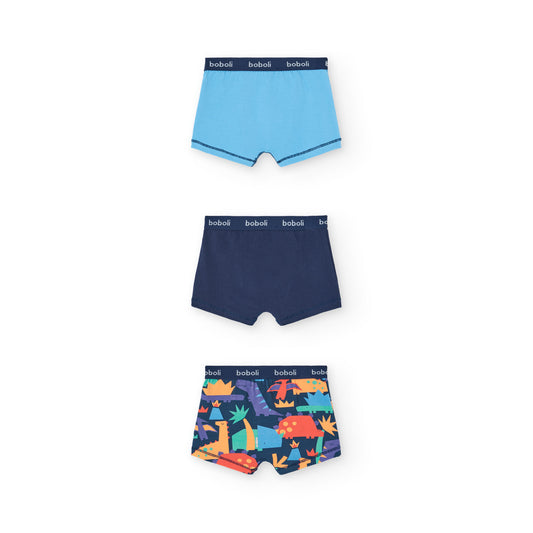 Pack 3 boxers dino mini niño y niño jr